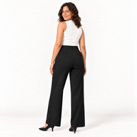 ShapeLab Sculpt & Flex Pant black back with closed-toe pumps