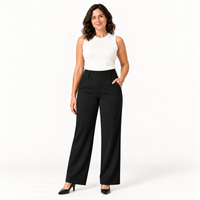 ShapeLab Sculpt & Flex Pant black worn with closed-toe pumps