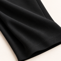 Sculpt & Flex Pant black fabric and hem close-up