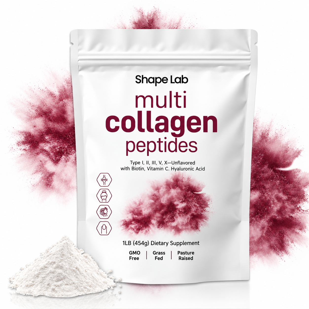 ShapeLab Daily Multi Collagen Peptides packaging mockup